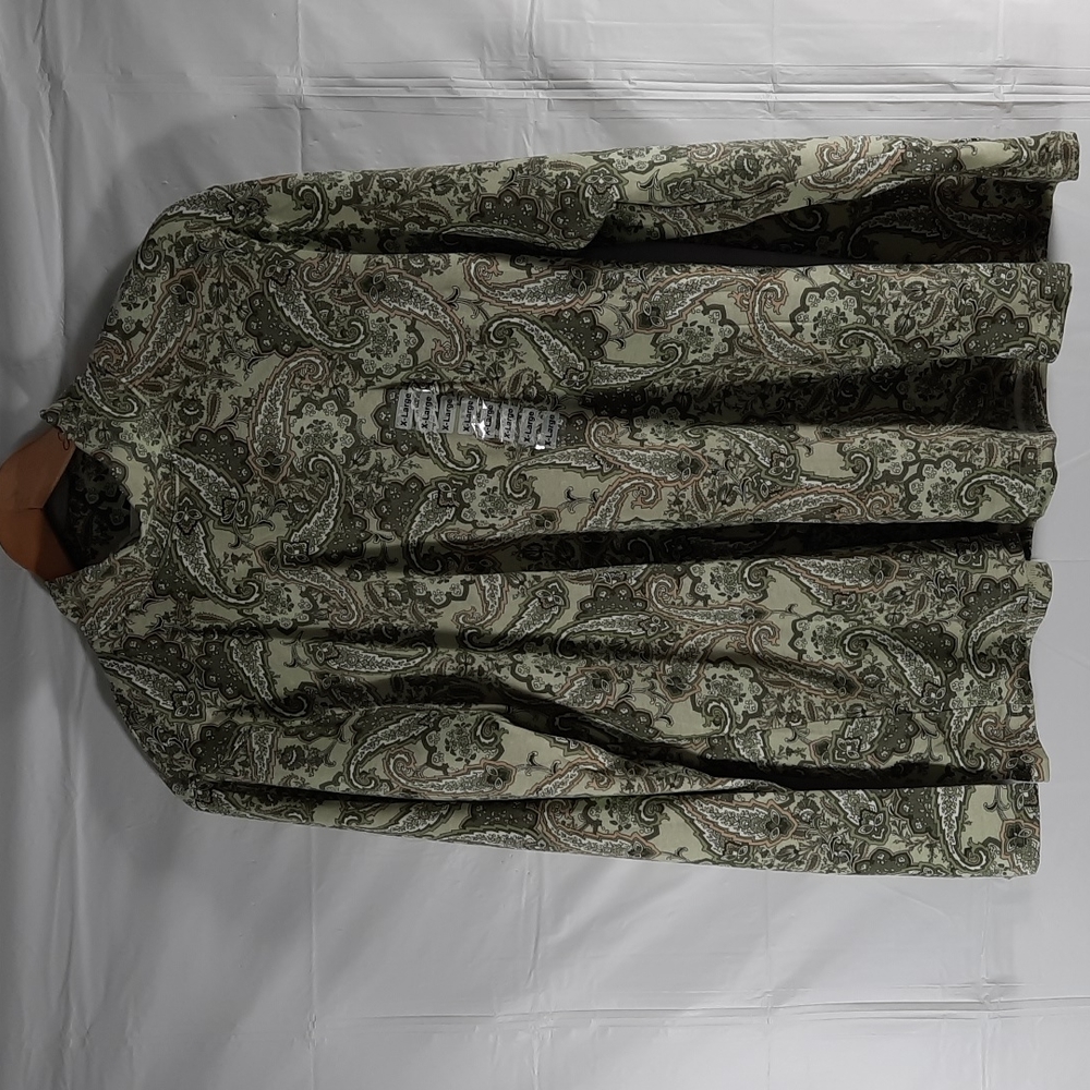 NWT KAREN SCOTT Misty Jade pullover blouse Sz XL